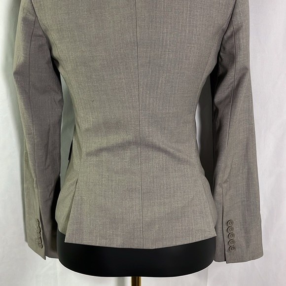 BCBGeneration Gray Classic Button Front Wool Blend Blazer - Picture 13 of 16